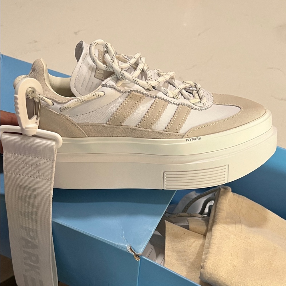 IVY PARK Women's White and Beige Sneakers